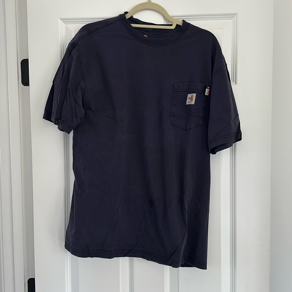 2 Carhartt work shirts - 1 Carhartt FR FLAME RESISTANT 2112 Cat 2, 1 non-FR